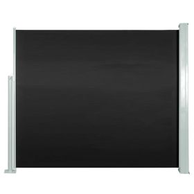Retractable Side Awning 47.2"x118.1" Black