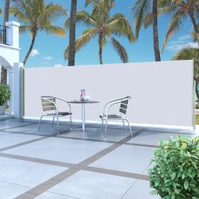 Retractable Side Awning 63"x196.9" Cream
