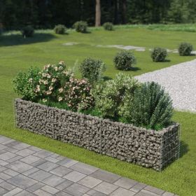 Gabion Raised Bed – Galvanized Steel 106.3" x 19.7" x 19.7"
