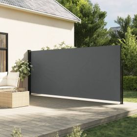 Retractable Side Awning Anthracite 70.9"x118.1"