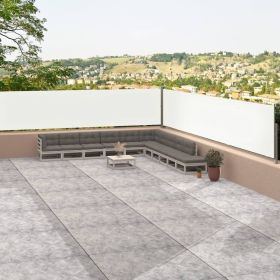 Retractable Side Awning Cream 46.1"x472.4"