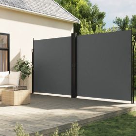 Retractable Side Awning Anthracite 78.7"x236.2"