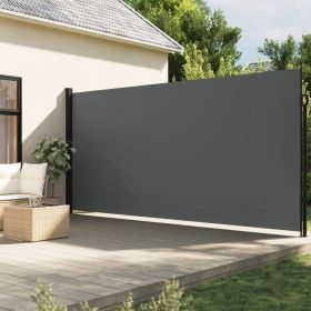 Retractable Side Awning Anthracite 78.7"x196.9"