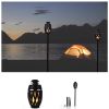 Tiki Torch-Style Outdoor LED Light with Bluetooth Speaker