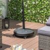 51 lb Outdoor Umbrella Base with Wheels & Handles – 20.5 in