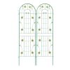 2‑Pack Metal Garden Trellis – 71" x 19.7", Green Rustproof Supports