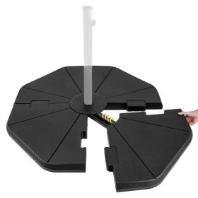 4‑Piece Fillable Umbrella Base Set for Patio & Poolside