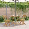 Small Foldable Natural Acacia Wood Garden Table
