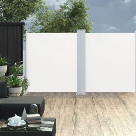 Retractable Side Awning Cream 55.1"x236.2"