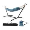 Portable 2-Person Double Hammock Set with Stand and Carrying Cases