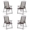 Patio Folding Sling Chairs – Set of 4