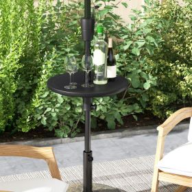 Outdoor Adjustable Umbrella Table with 1.5 in Umbrella Hole – 20 in