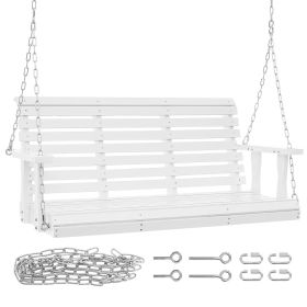 Wooden Porch Swing – 4.5 ft Fir Bench, 880 lb Capacity