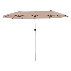 13 ft. Market No Weights Patio Umbrella 2-Side
