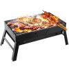 Foldable Portable Charcoal Grill – Lightweight Stainless Steel BBQ for Camping & Picnics