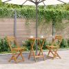 Medium Foldable Natural Acacia Wood Garden Table