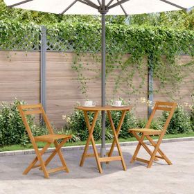 Medium Foldable Natural Acacia Wood Garden Table