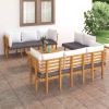 Dark Grey and White Garden Lounge Set
