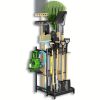 Heavy‑Duty Metal Garden Tool Organizer Rack with Hooks – Freestanding Yard Storage Stand
