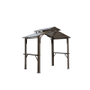 Hardtop Grill Gazebo with Double Steel Roof & Side Shelves – 8 x 5 ft