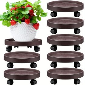 8-piece set of 13 inch circular plant ball cages with 4 wheels