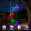Solar Moon and Star Wind Chime – 7-Color Changing, IPX4 Waterproof LED Wind Chime for Outdoor Garden and Yard Décor