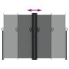 Retractable Side Awning – Anthracite 70.9" x 236.2"