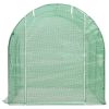 Medium Greenhouse with Green PE Mesh Fabric & Galvanized Steel Frame