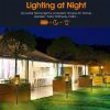 6-Pack 12-LED Solar Square Flame Lights