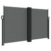 Retractable Side Awning – Anthracite 55.1" x 236.2"