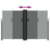 Retractable Side Awning – Anthracite 63" x 393.7"
