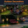 6-Pack 12-LED Solar Square Flame Lights