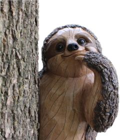 Sloth Tree Hugger Resin Garden Sculpture – Tree Peeker Decoration