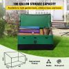 Waterproof PE Tarpaulin Deck Box with Galvanized Frame – 100 Gallon