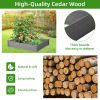 Wooden Raised Garden Bed – Tool-Free Assembly - 48" x 48" x 10"
