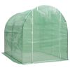 Medium Greenhouse with Green PE Mesh Fabric & Galvanized Steel Frame
