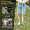 Stand‑Up Weed Puller Twister with 3 Claws & Foot Pedal – 38.98 in Handle