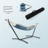 Portable 2-Person Double Hammock Set with Stand and Carrying Cases