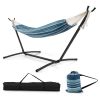 Portable 2-Person Double Hammock Set with Stand and Carrying Cases
