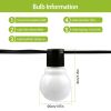Warm White Plug-In Globe String Lights – Water-Resistant