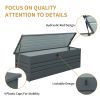 260‑Gallon Metal Outdoor Deck Box – Lockable, Extra‑Large Patio Storage