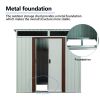 6 ft x 5 ft Outdoor Metal Storage Shed – White