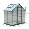 Portable Polycarbonate Walk‑In Greenhouse – 6 L x 4 W x 7 H ft