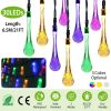 21 ft Solar Water Drop String Lights – 30 LEDs