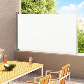 Retractable Side Awning – Black Powder-Coated Steel – 70.9" x 118.1"