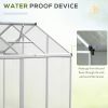 Walk‑In Polycarbonate Hobby Greenhouse with Roof Vent & Rain Gutter – 6 x 6 ft