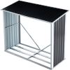 Log Storage Shed with Roof – Firewood Rack for Backyard, Garden & Patio