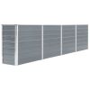 Large Grey Galvanized Steel Raised Garden Bed – Durable