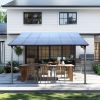 10' x 12' Wall‑Mounted Lean‑To Pergola Gazebo – Metal & Polycarbonate