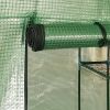 Greenhouse with Green PE Mesh Fabric & Powder‑Coated Steel – 89.4 x 87.8 in